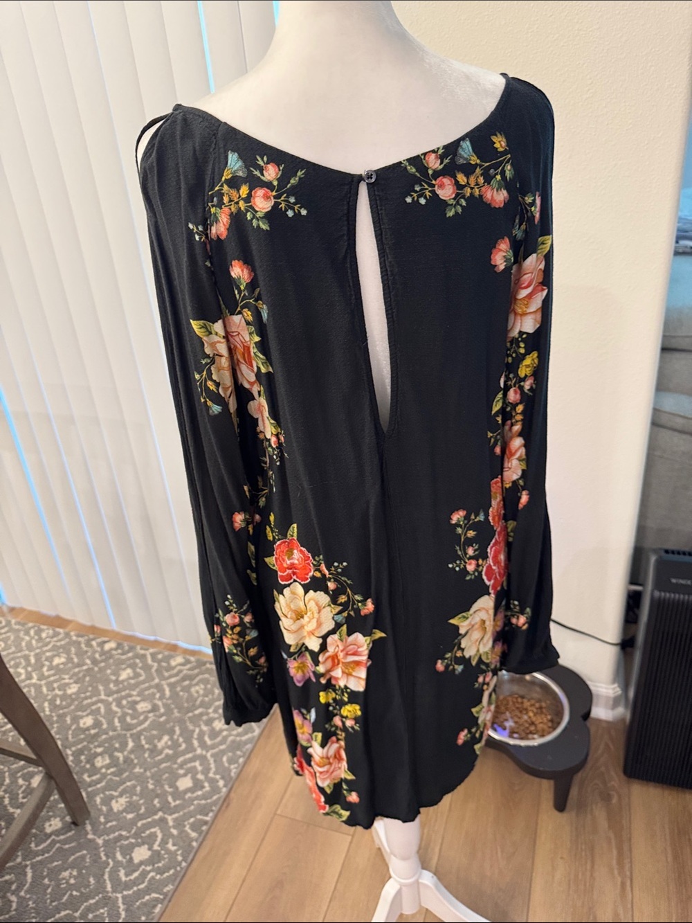 Farm Rio Floral mini dress with long sleeves - Picture 10 of 14